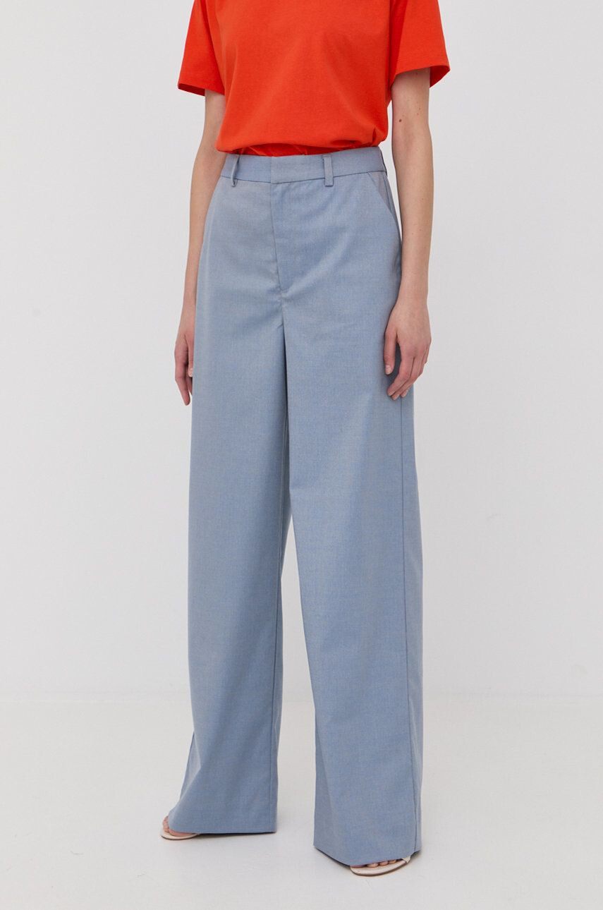 Gestuz pantaloni femei lat high waist - Pled.ro