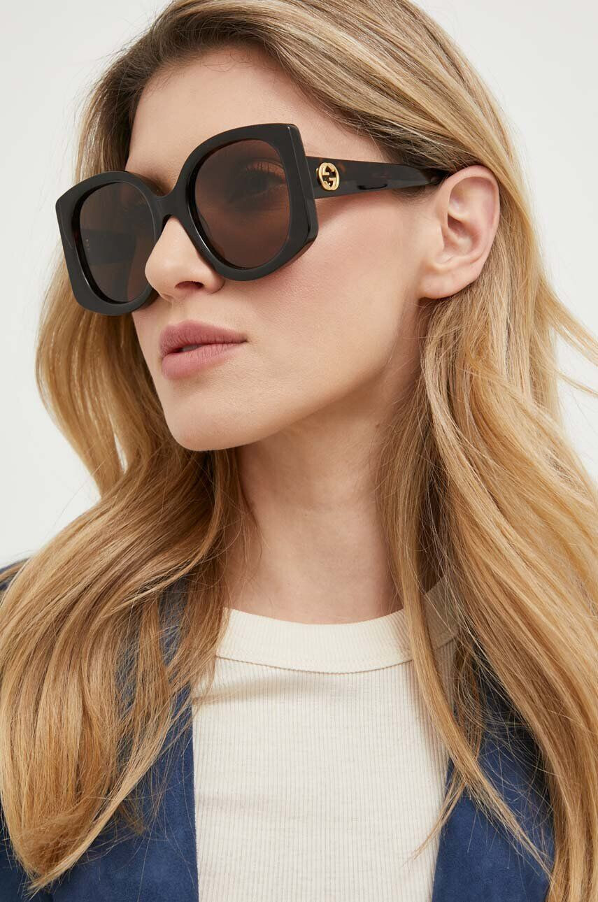 Gucci ochelari de soare femei culoarea maro - Pled.ro