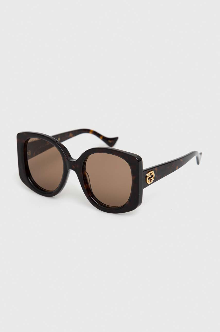 Gucci ochelari de soare femei culoarea maro - Pled.ro