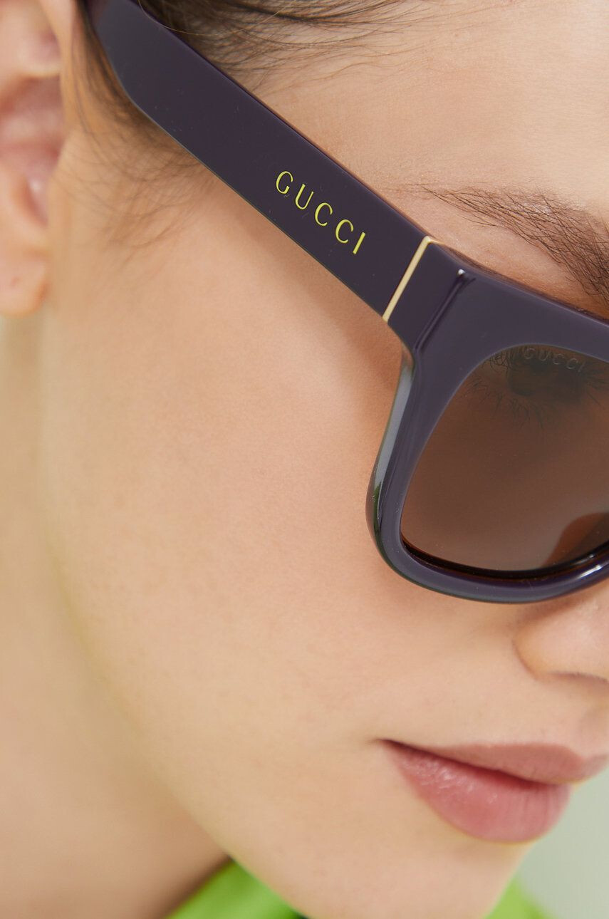 Gucci ochelari de soare femei culoarea maro - Pled.ro