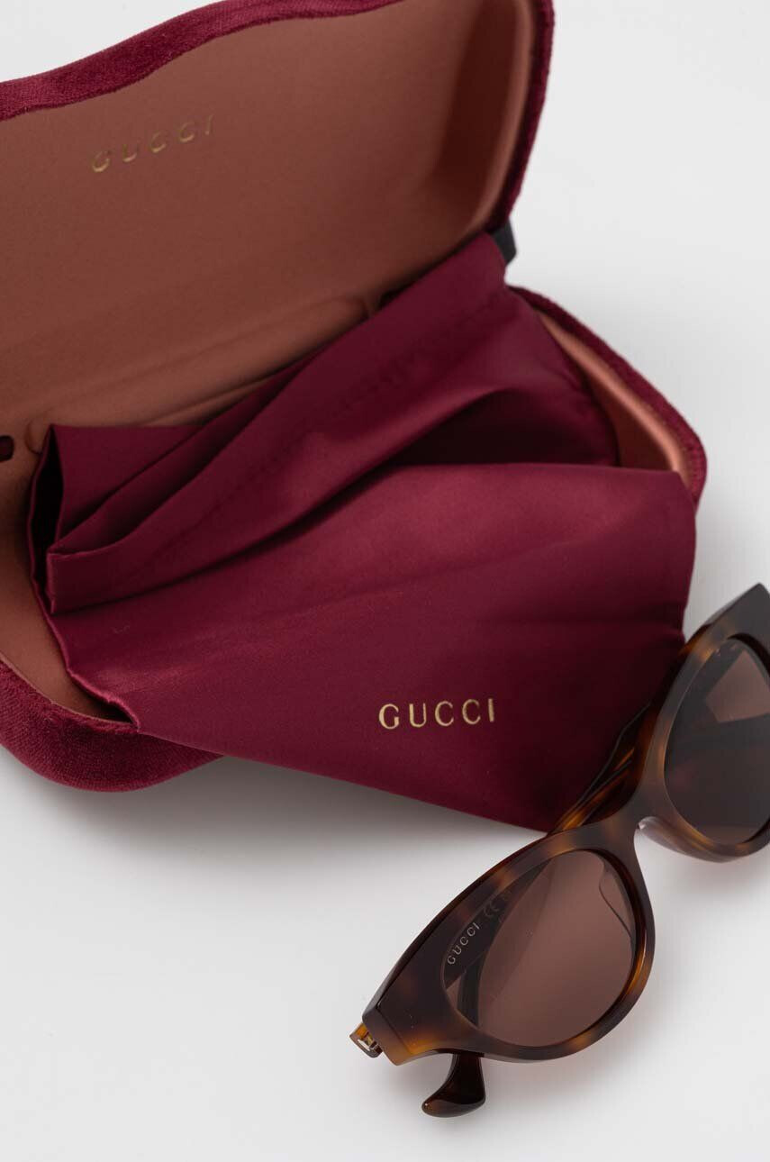 Gucci ochelari de soare femei culoarea maro - Pled.ro