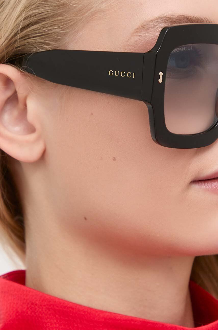 Gucci ochelari de soare femei culoarea negru - Pled.ro