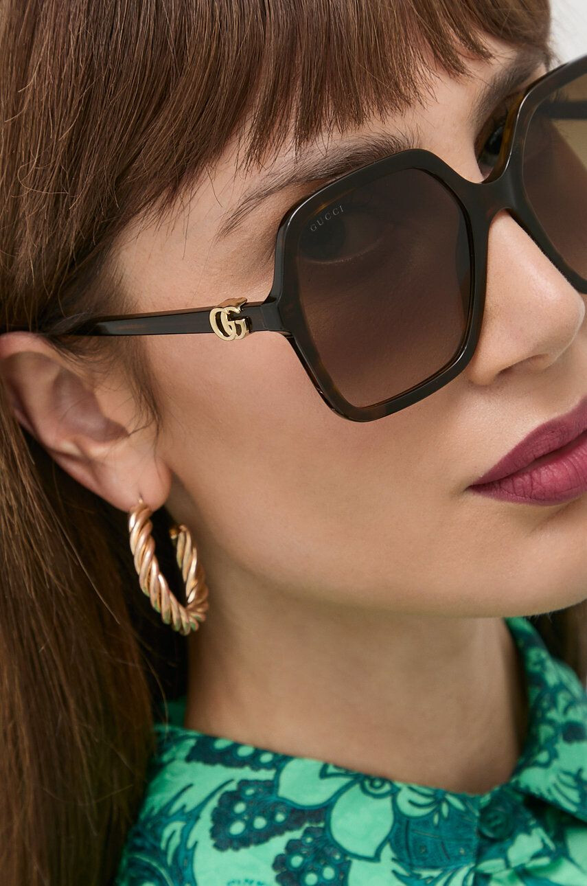 Gucci ochelari de soare femei culoarea maro - Pled.ro