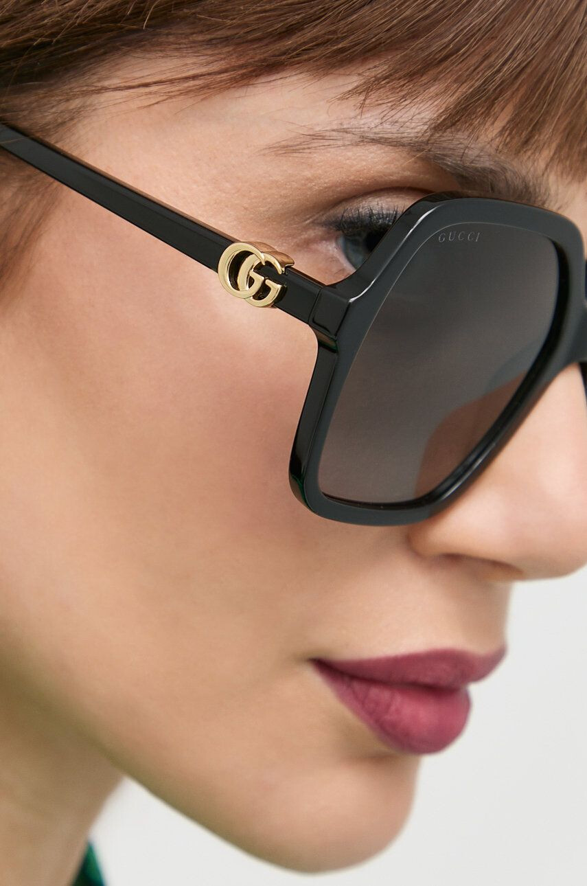 Gucci ochelari de soare femei culoarea negru - Pled.ro