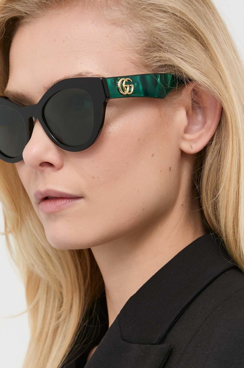 Gucci ochelari de soare femei culoarea verde - Pled.ro