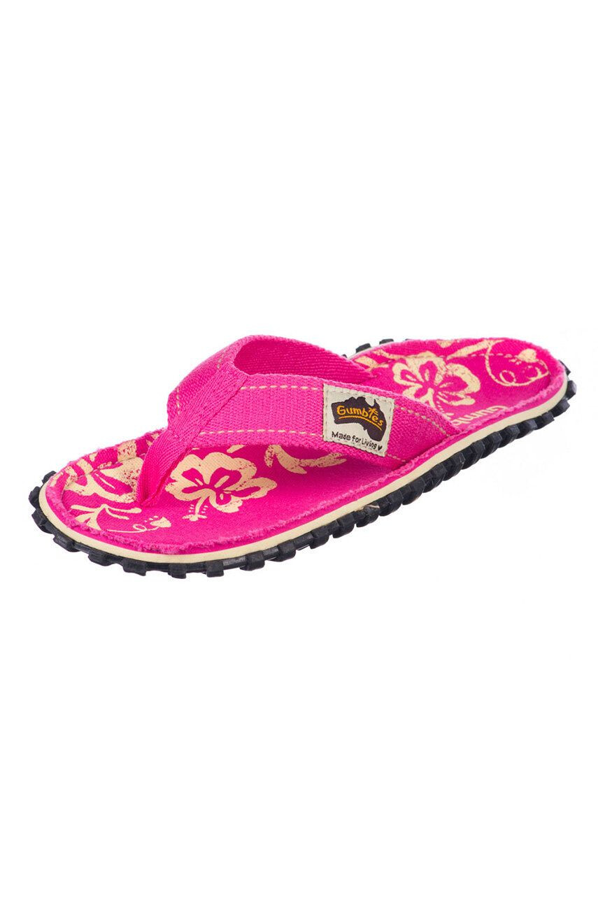 Gumbies Slapi Islander Pink Hibiscu - Pled.ro