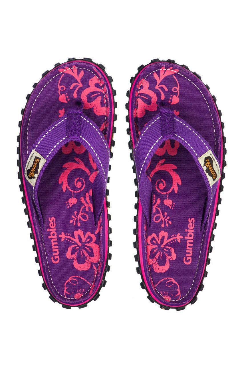 Gumbies Slapi Islander Purple Hibiscu - Pled.ro