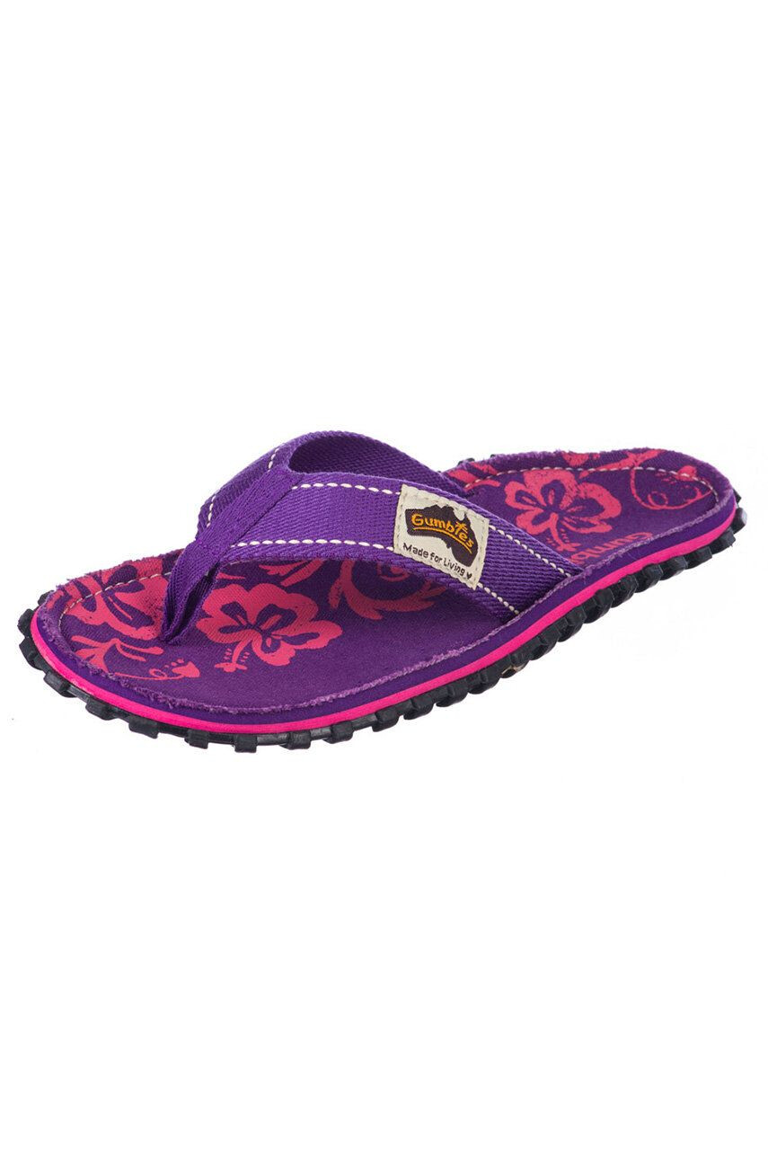 Gumbies Slapi Islander Purple Hibiscu - Pled.ro