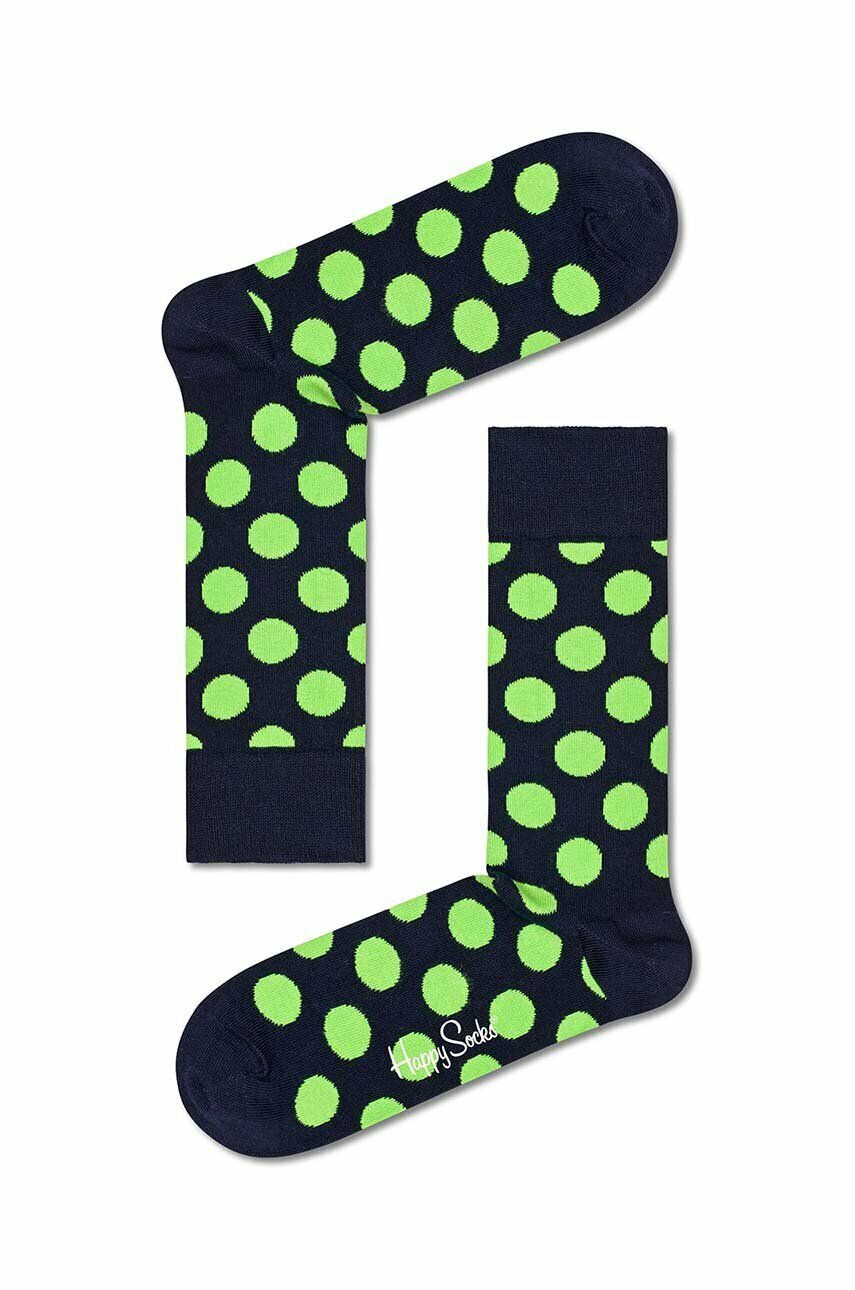 Happy Socks sosete Big Dot culoarea albastru marin - Pled.ro