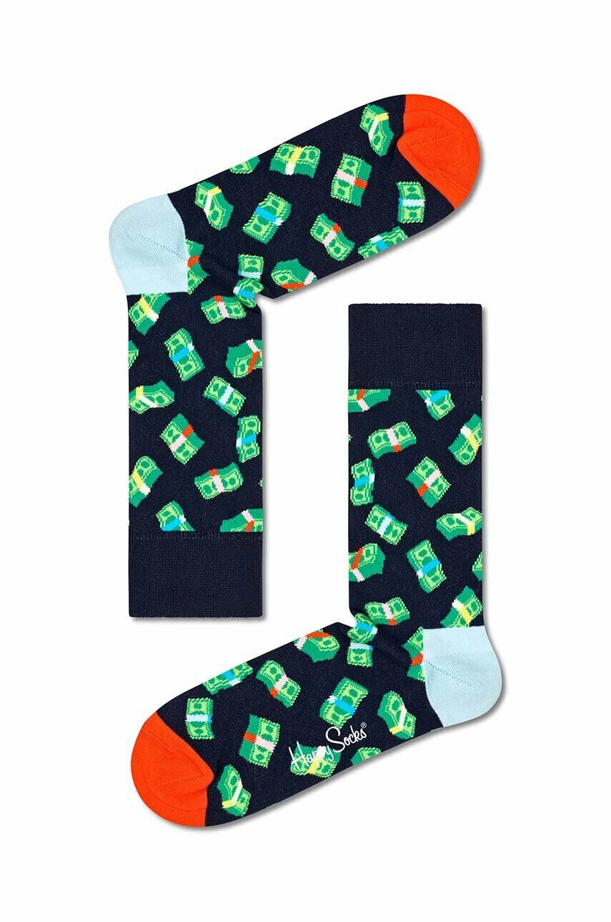 Happy Socks sosete Money Money culoarea albastru marin - Pled.ro