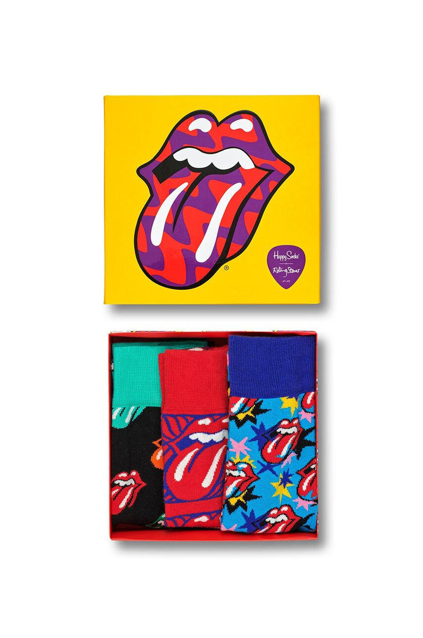 Happy Socks Sosete Rolling Stones (3-pack) - Pled.ro