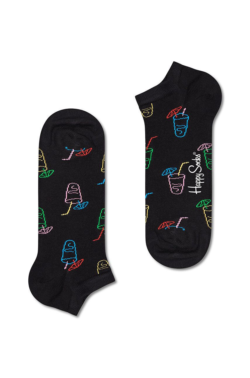 Happy Socks șosete scurte barbati culoarea negru - Pled.ro