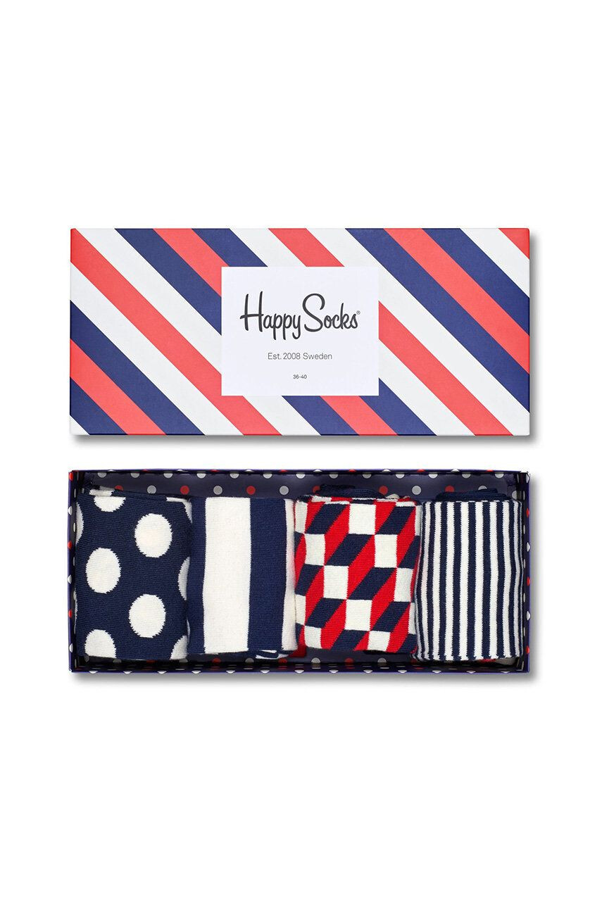 Happy Socks Sosete Stripe Gift Box (4-pack) - Pled.ro