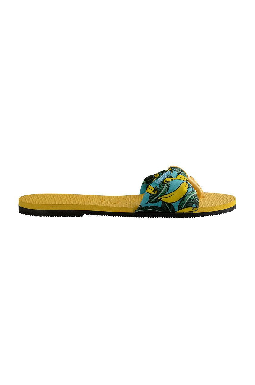 Havaianas Papuci femei culoarea galben - Pled.ro