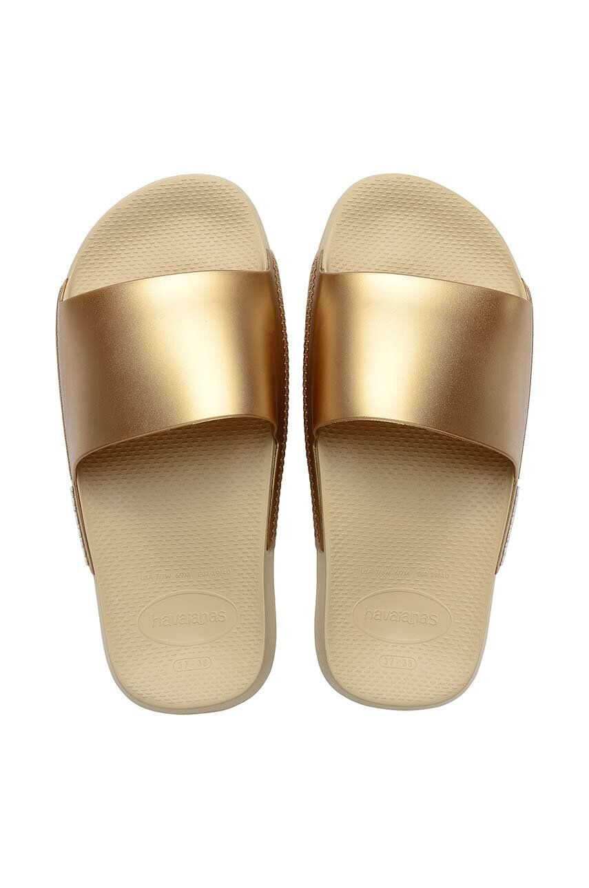 Havaianas papuci SLIDE CLASSIC culoarea auriu 4147131.0154 - Pled.ro