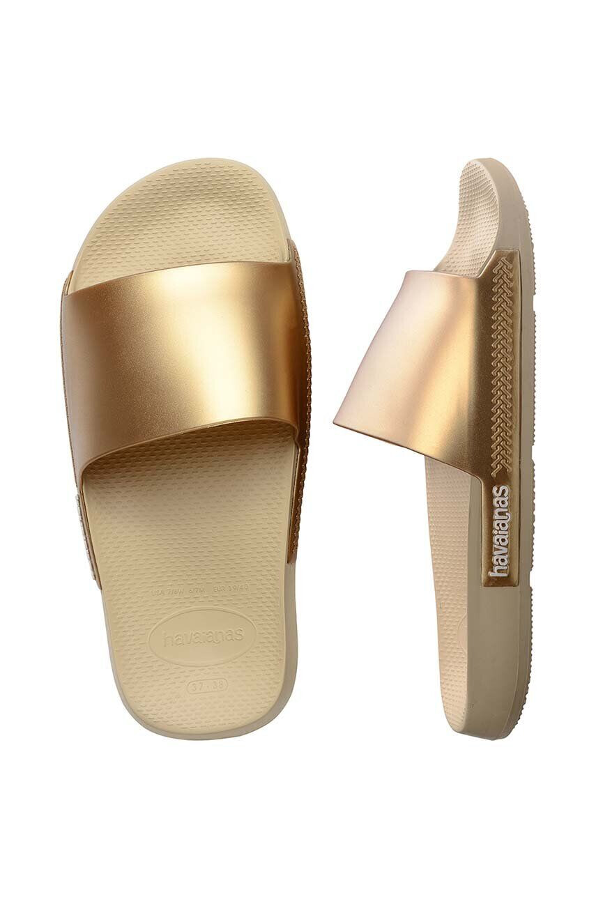 Havaianas papuci SLIDE CLASSIC culoarea auriu 4147131.0154 - Pled.ro