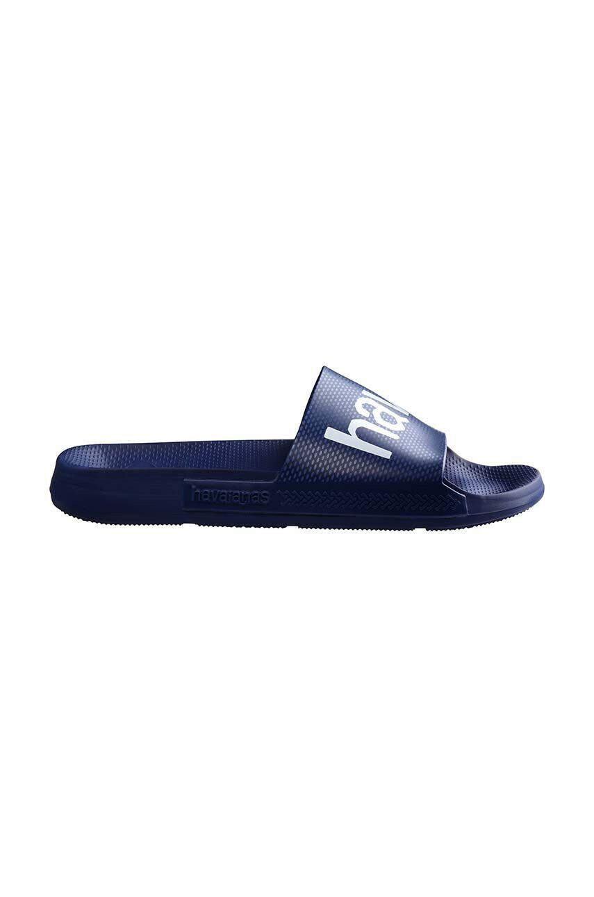 Havaianas papuci SLIDE CLASSIC LOGOMANIA culoarea albastru marin 4148124.0555 - Pled.ro