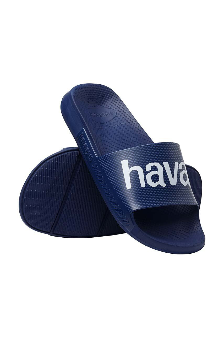 Havaianas papuci SLIDE CLASSIC LOGOMANIA culoarea albastru marin 4148124.0555 - Pled.ro