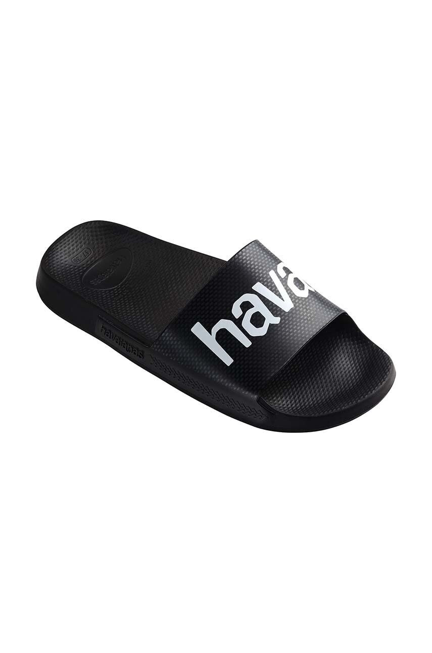 Havaianas papuci SLIDE CLASSIC LOGOMANIA culoarea negru 4148124.0090 - Pled.ro