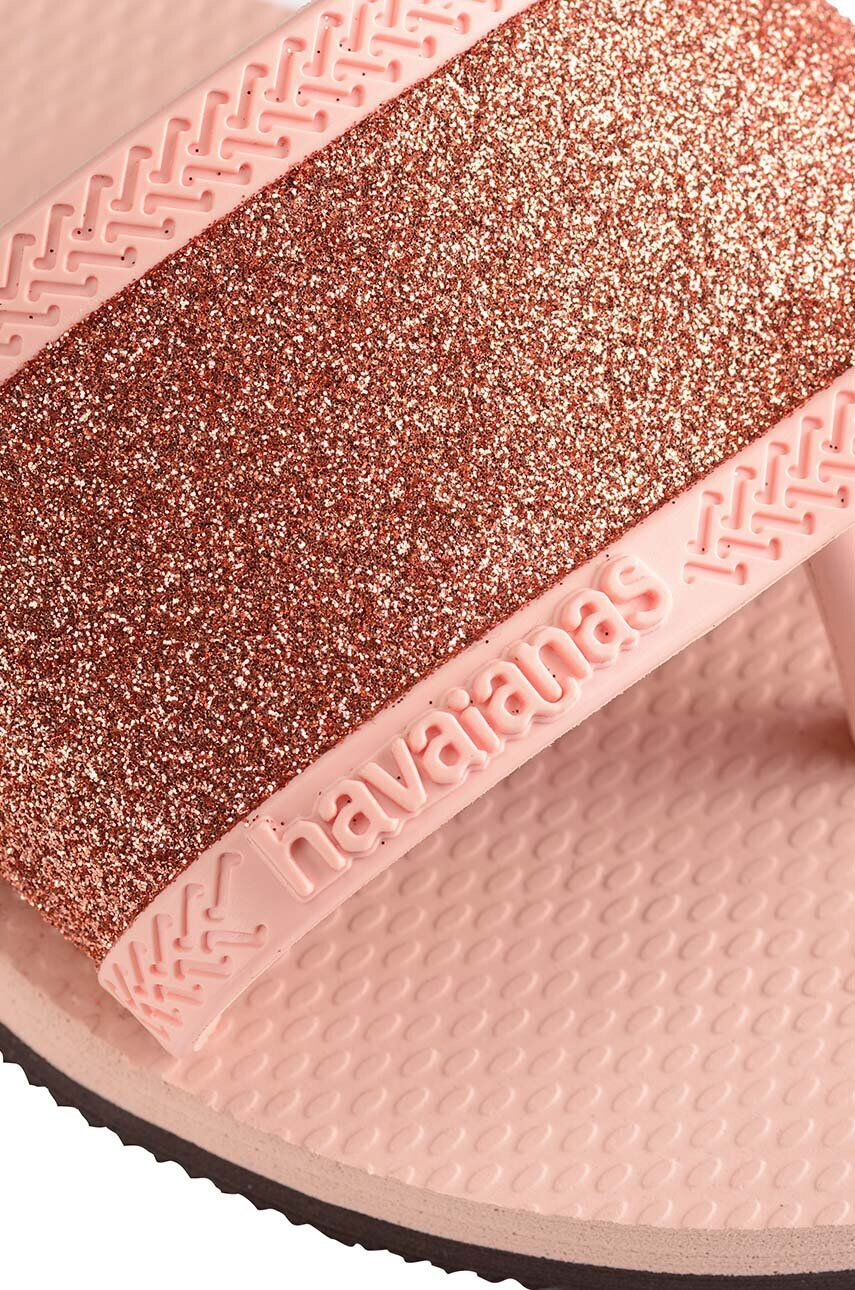 Havaianas papuci YOU ANGRA GLITTER femei culoarea roz 4148294.0076 - Pled.ro