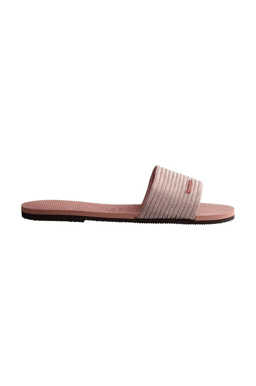 Havaianas papuci YOU MALTA METALLIC femei culoarea roz 4147312.3544 - Pled.ro