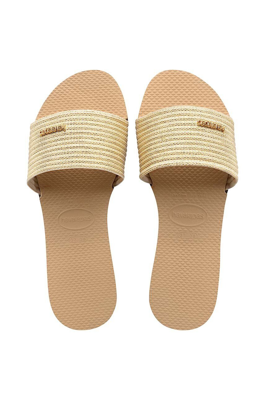 Havaianas papuci YOU MALTA METALLIC femei culoarea auriu 4147312.0570 - Pled.ro