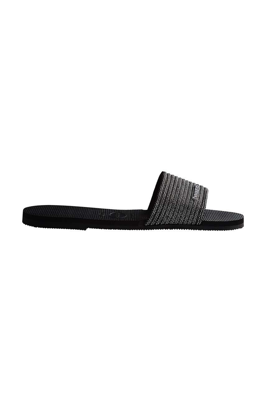 Havaianas papuci YOU MALTA METALLIC femei culoarea negru 4147312.0090 - Pled.ro