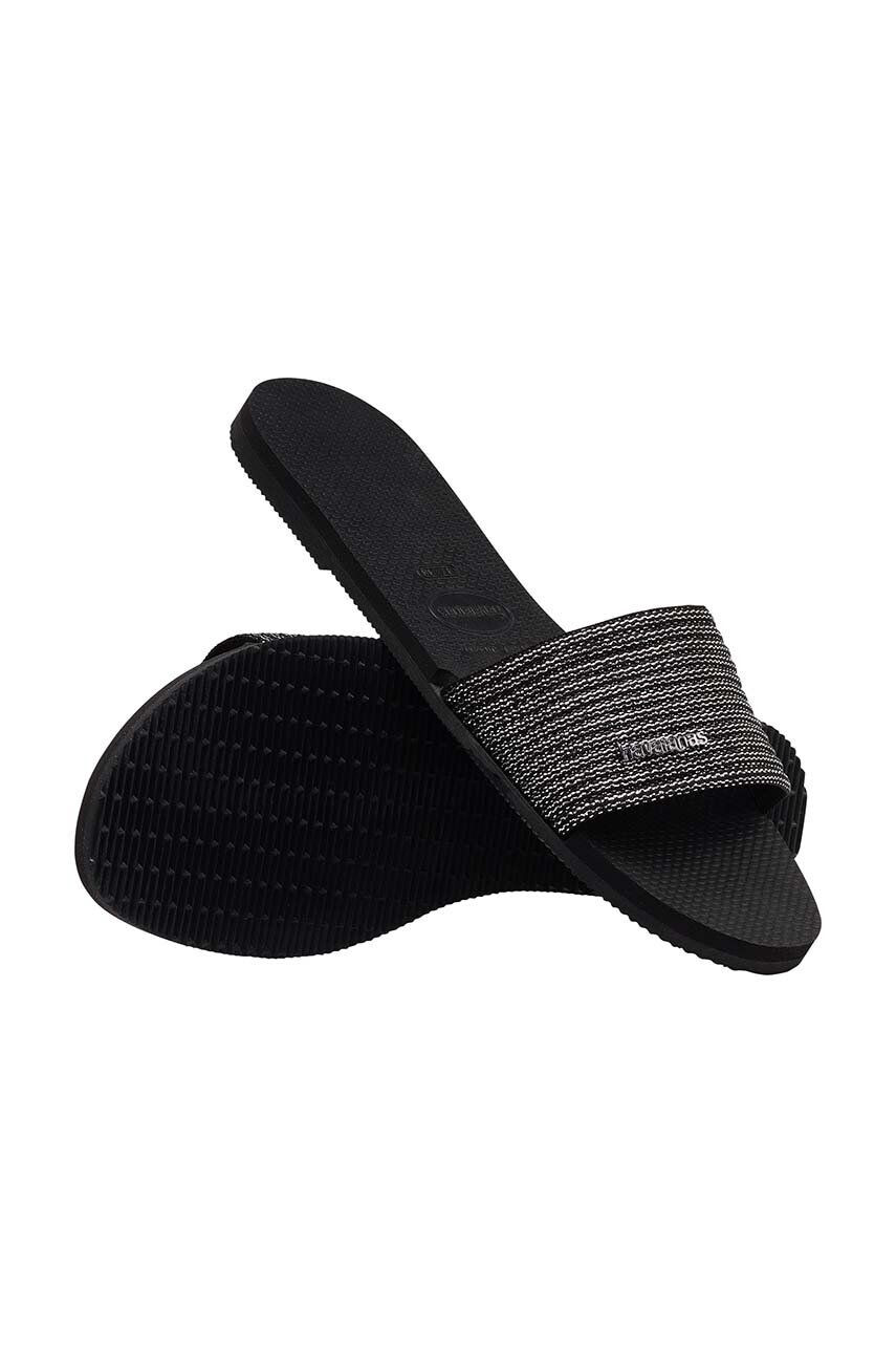 Havaianas papuci YOU MALTA METALLIC femei culoarea negru 4147312.0090 - Pled.ro