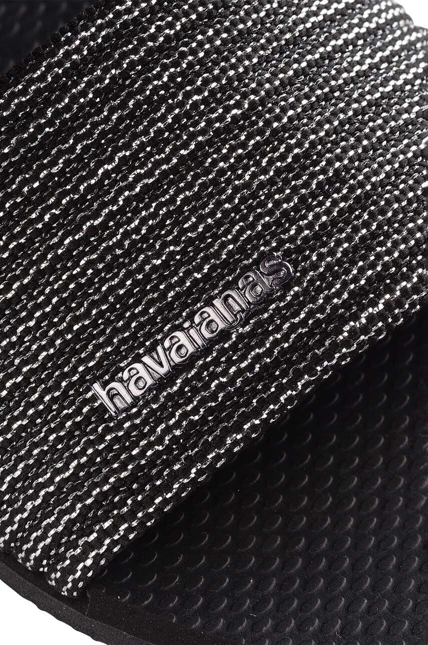 Havaianas papuci YOU MALTA METALLIC femei culoarea negru 4147312.0090 - Pled.ro