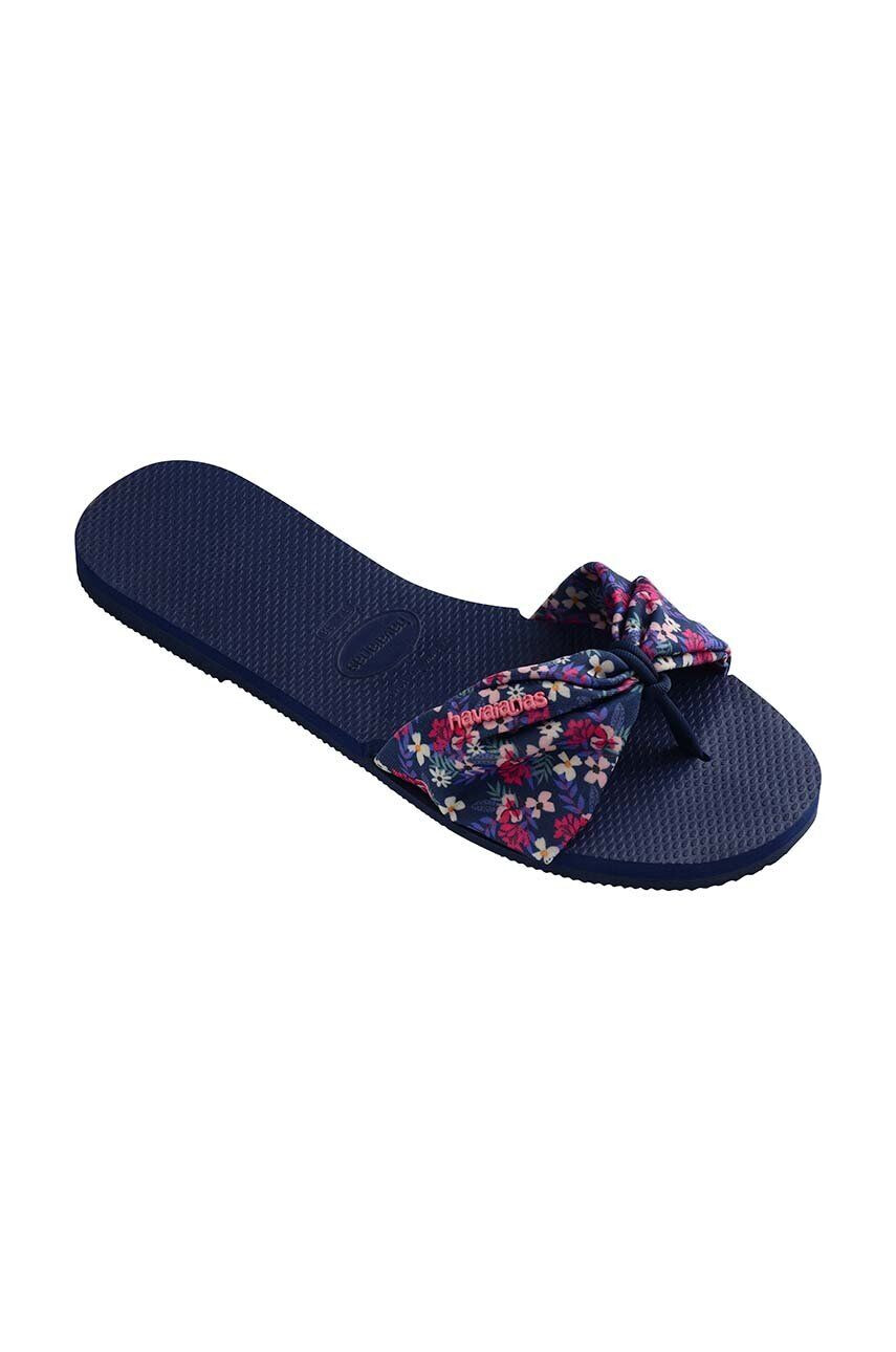 Havaianas papuci YOU ST TROPEZ femei culoarea albastru marin 4148246.0555 - Pled.ro