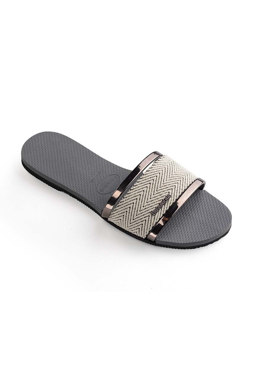 Havaianas papuci YOU TRANCOSO PREMIUM femei culoarea gri 4146063.5178 - Pled.ro