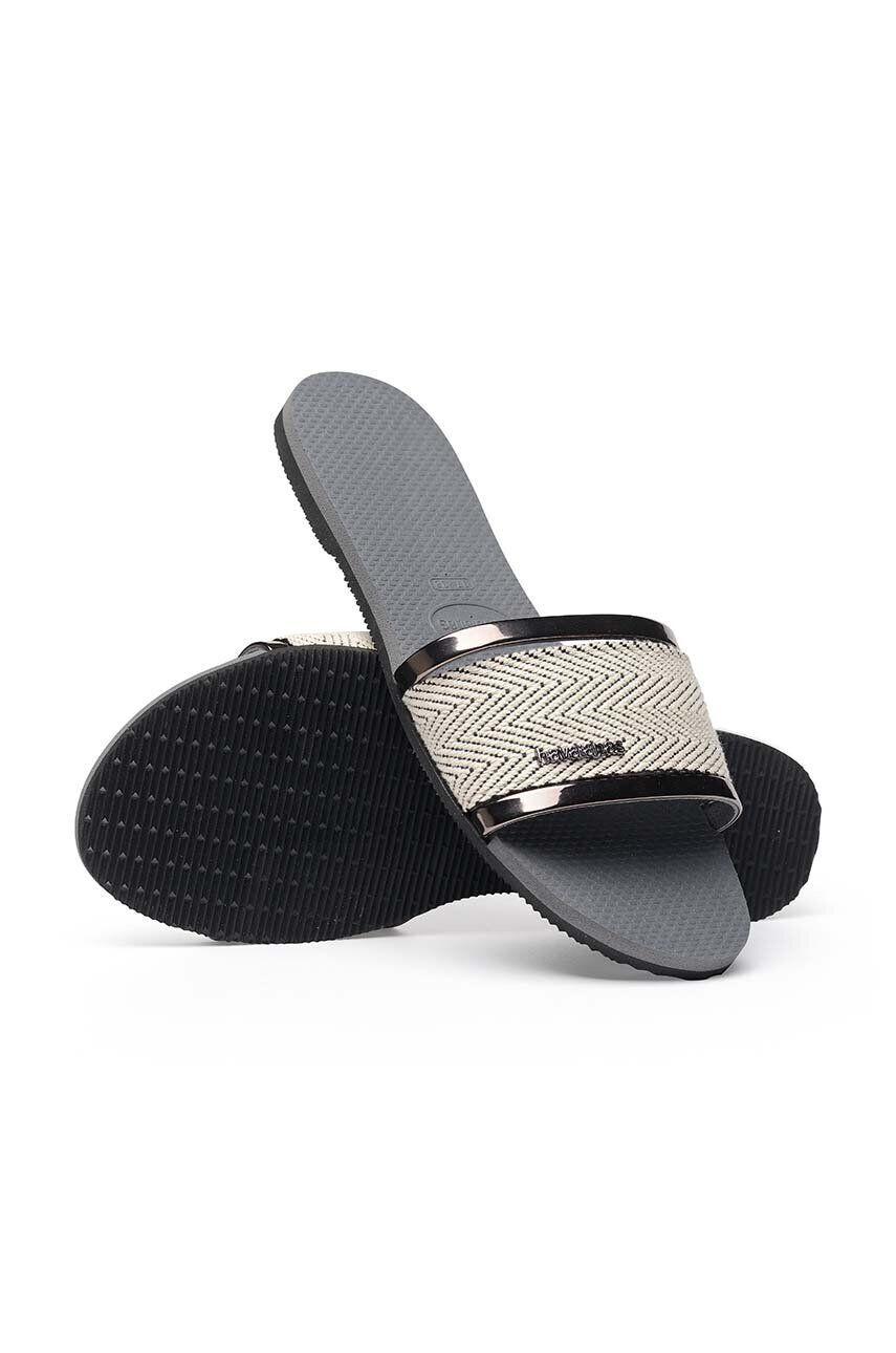 Havaianas papuci YOU TRANCOSO PREMIUM femei culoarea gri 4146063.5178 - Pled.ro