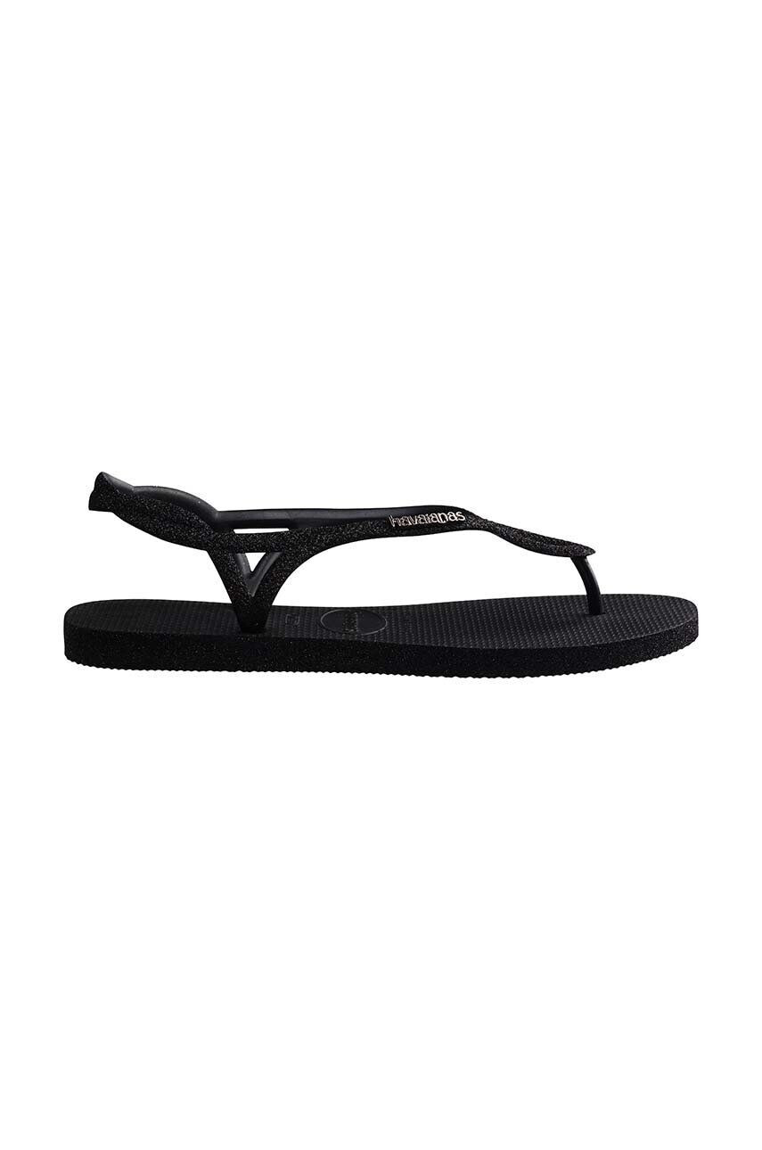 Havaianas sandale LUNA SPARKLE femei culoarea negru 4148065.0090 - Pled.ro