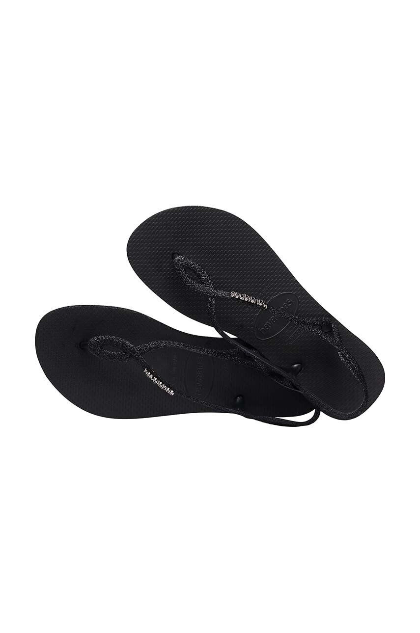 Havaianas sandale LUNA SPARKLE femei culoarea negru 4148065.0090 - Pled.ro