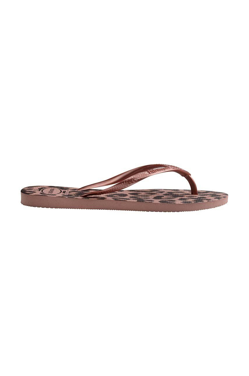 Havaianas slapi femei cu toc plat H4103352-9898P - Pled.ro