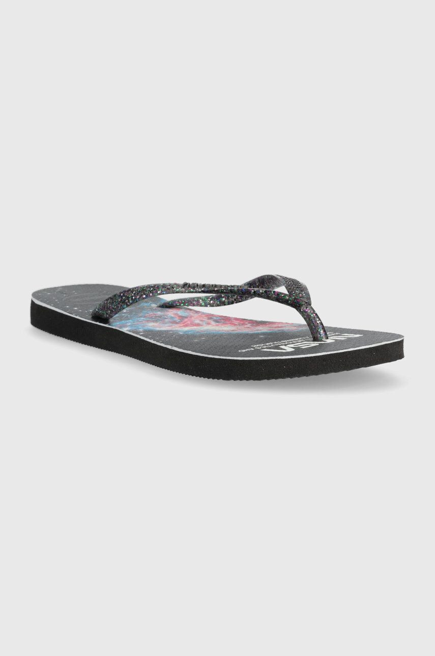 Havaianas slapi 4147261-0090P femei cu toc plat 4147261-0090P - Pled.ro