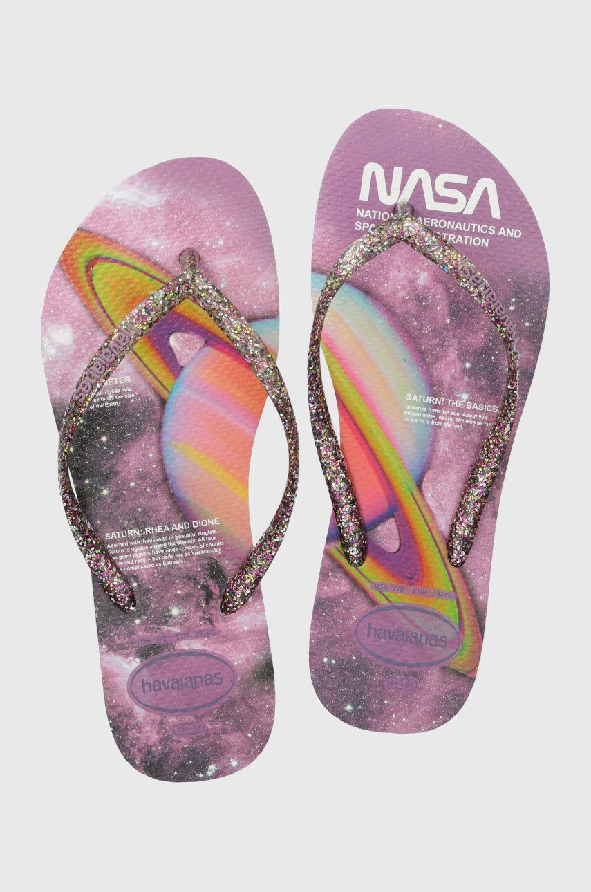 Havaianas slapi 4147261-0602P femei cu toc plat 4147261-0602P - Pled.ro