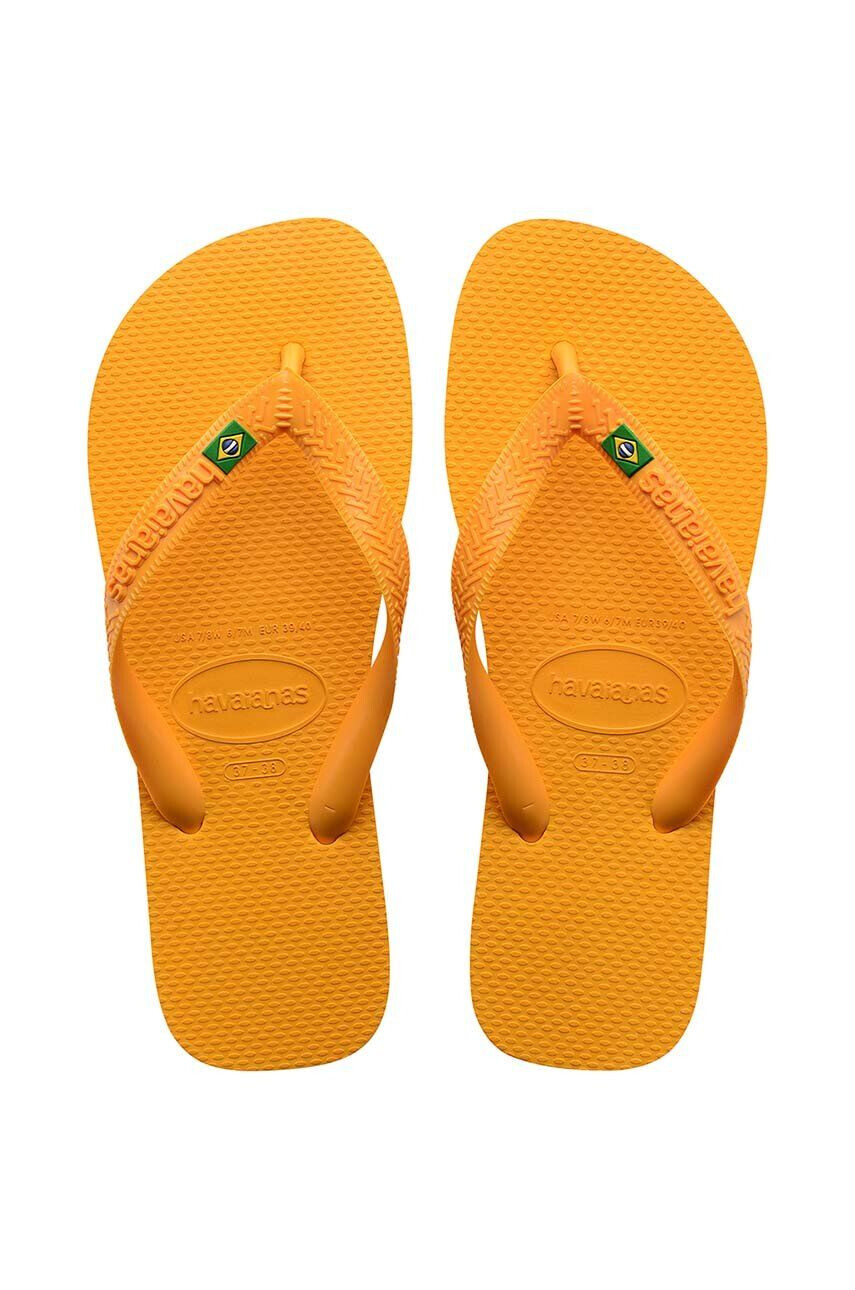 Havaianas slapi BRASIL culoarea galben 4000032.1740 - Pled.ro