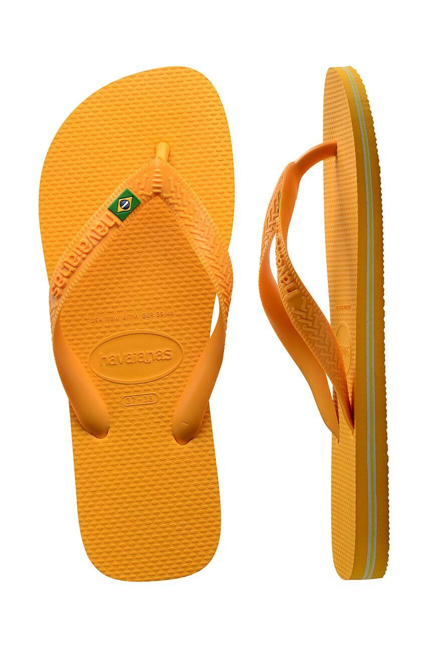 Havaianas slapi BRASIL culoarea galben 4000032.1740 - Pled.ro