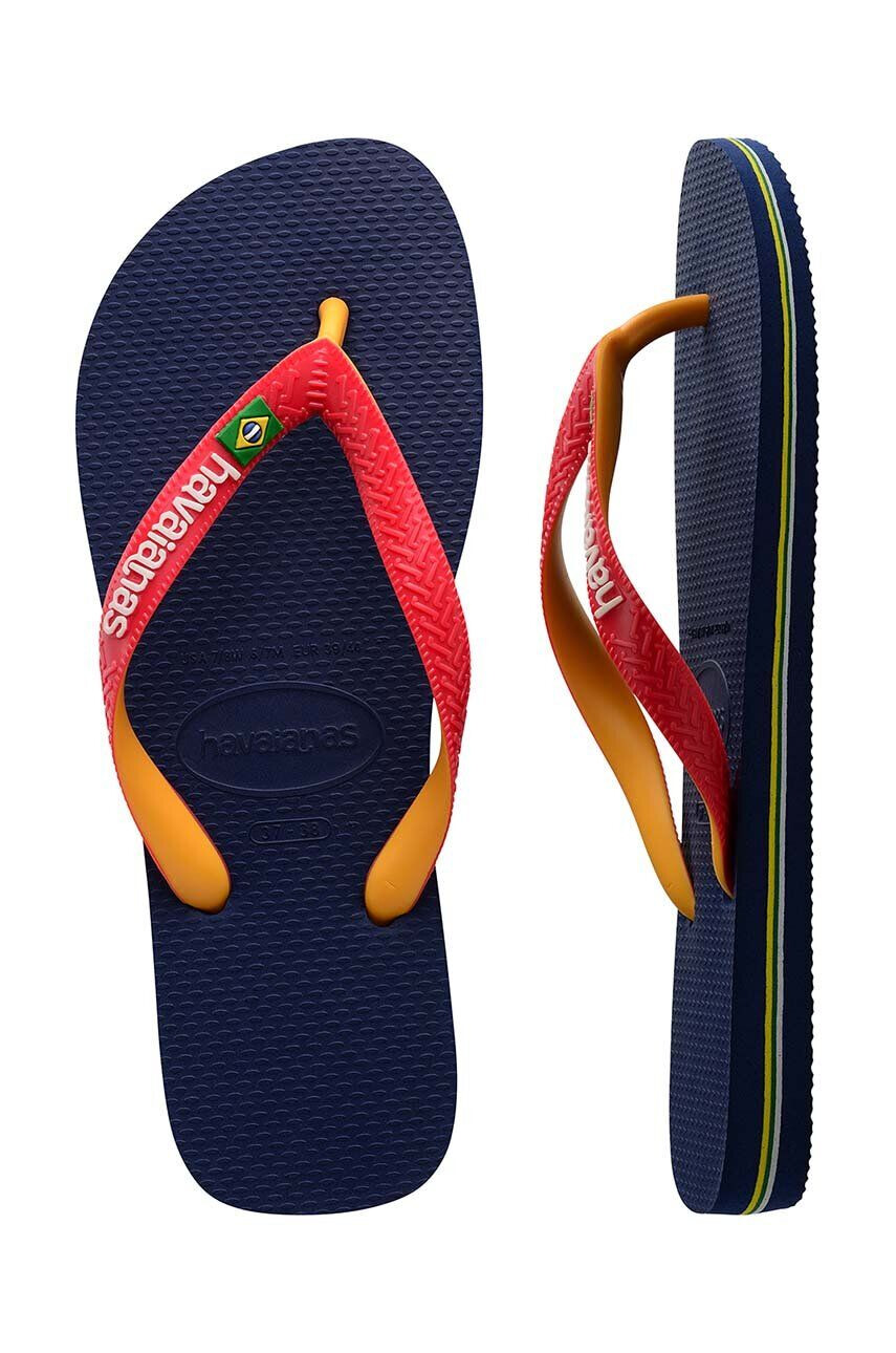 Havaianas slapi BRASIL MIX culoarea albastru marin 4123206.5603 - Pled.ro