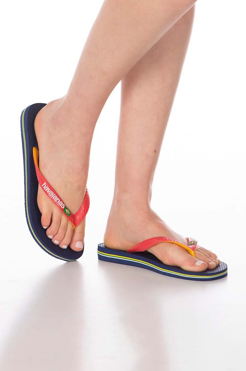 Havaianas slapi BRASIL MIX culoarea albastru marin 4123206.5603 - Pled.ro