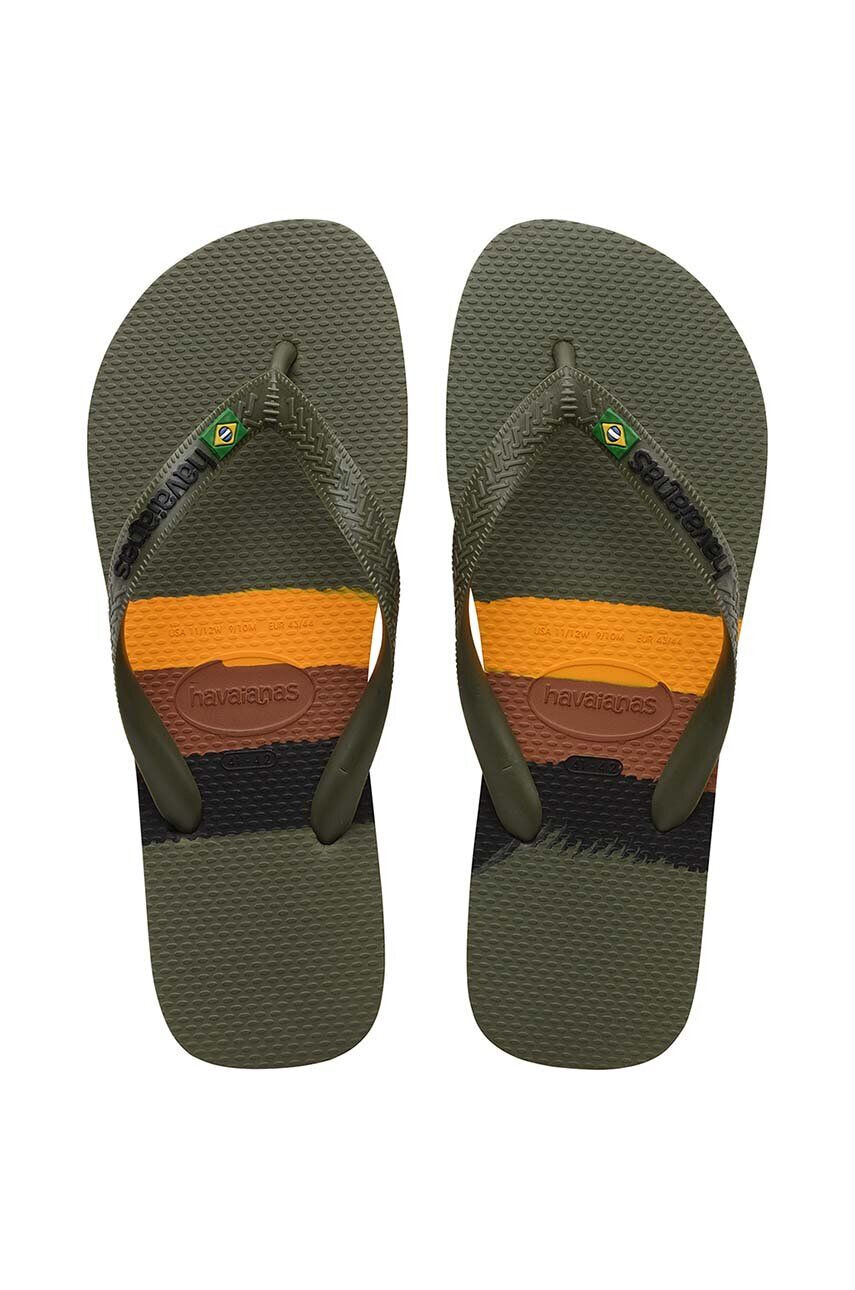 Havaianas slapi BRASIL TECH culoarea verde 4147239.0869 - Pled.ro