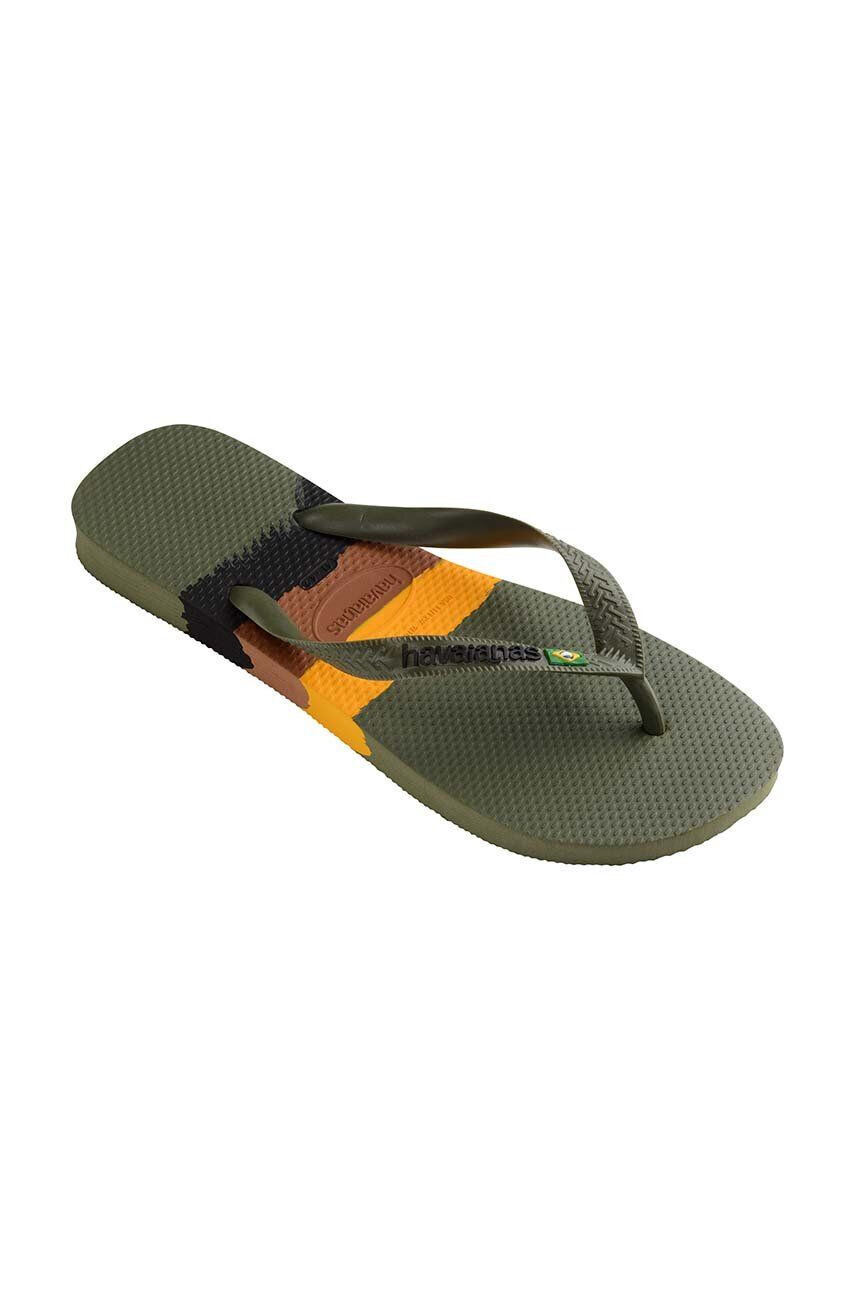 Havaianas slapi BRASIL TECH culoarea verde 4147239.0869 - Pled.ro