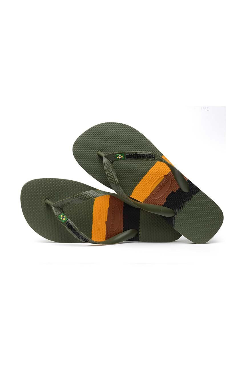 Havaianas slapi BRASIL TECH culoarea verde 4147239.0869 - Pled.ro