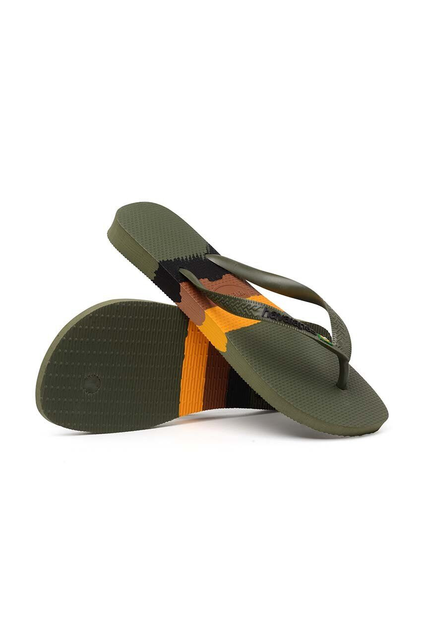 Havaianas slapi BRASIL TECH culoarea verde 4147239.0869 - Pled.ro