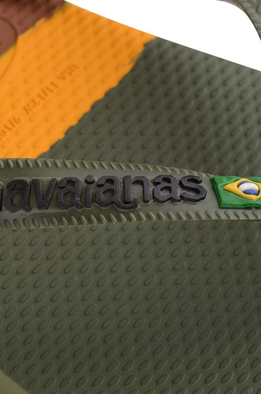 Havaianas slapi BRASIL TECH culoarea verde 4147239.0869 - Pled.ro