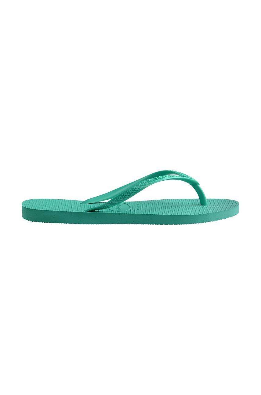 Havaianas slapi SLIM femei culoarea verde cu toc plat 4000030.1829 - Pled.ro