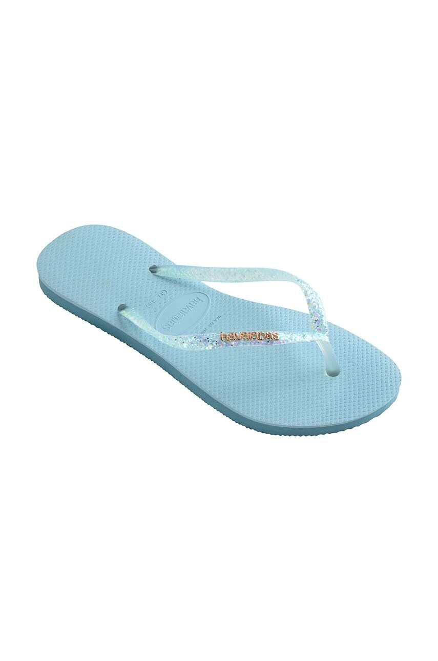 Havaianas slapi SLIM GLITTER femei cu toc plat 4147122.1671 - Pled.ro