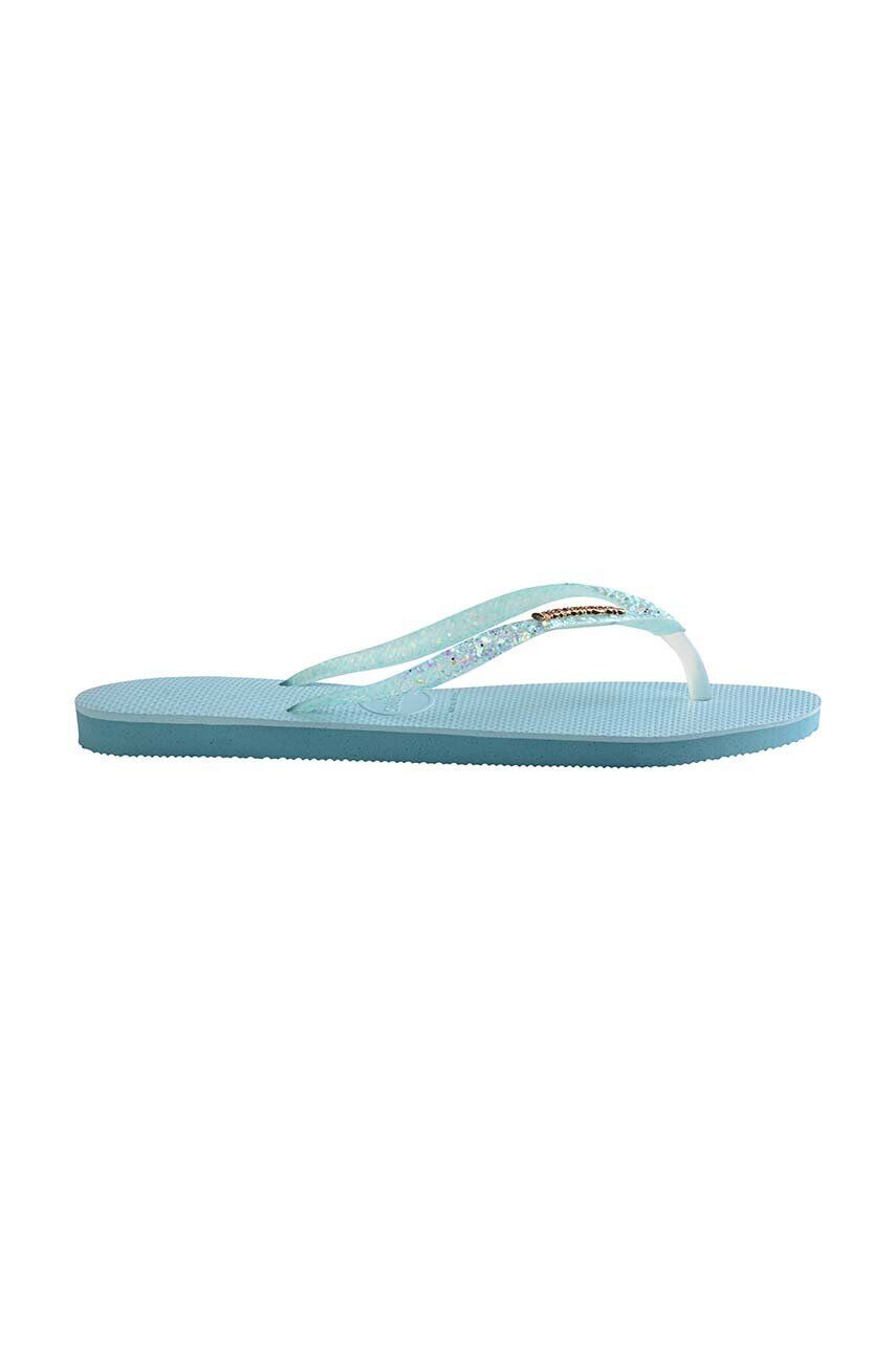 Havaianas slapi SLIM GLITTER femei cu toc plat 4147122.1671 - Pled.ro