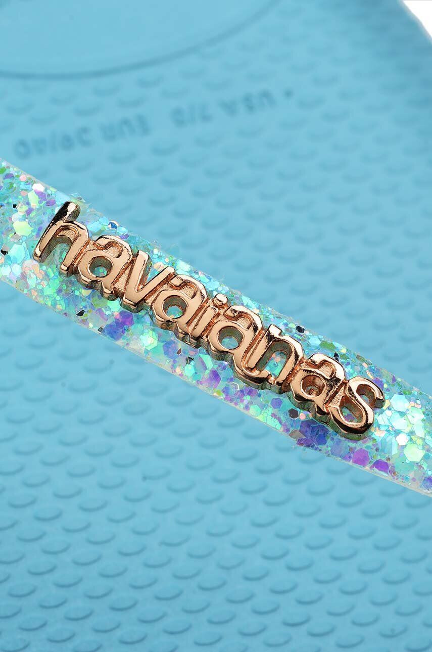 Havaianas slapi SLIM GLITTER femei cu toc plat 4147122.1671 - Pled.ro